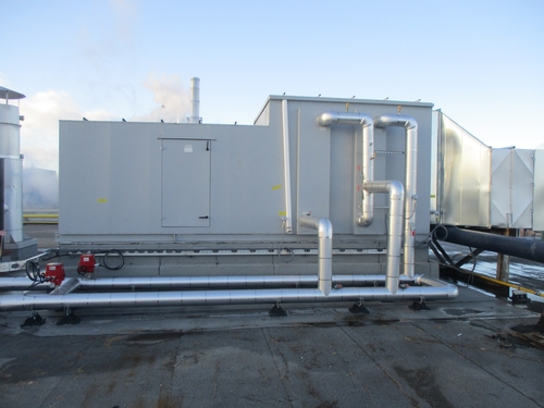 A manufacturing company recovers heat process